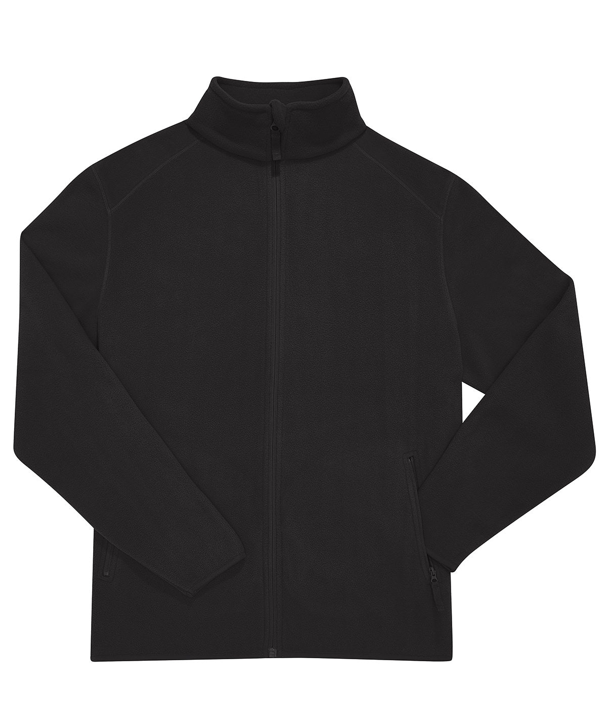 B&C Collection B&C Reset polar fleece in Black, front view