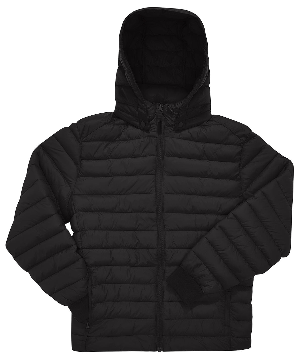 B&C Collection B&C Reset puffer in Black, front view