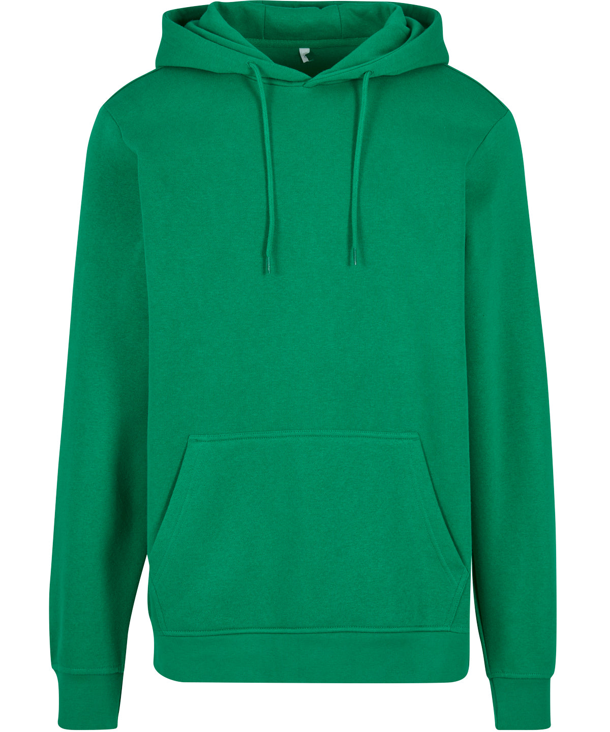 Build Your Brand Basic Hoodie in C. Green, front view