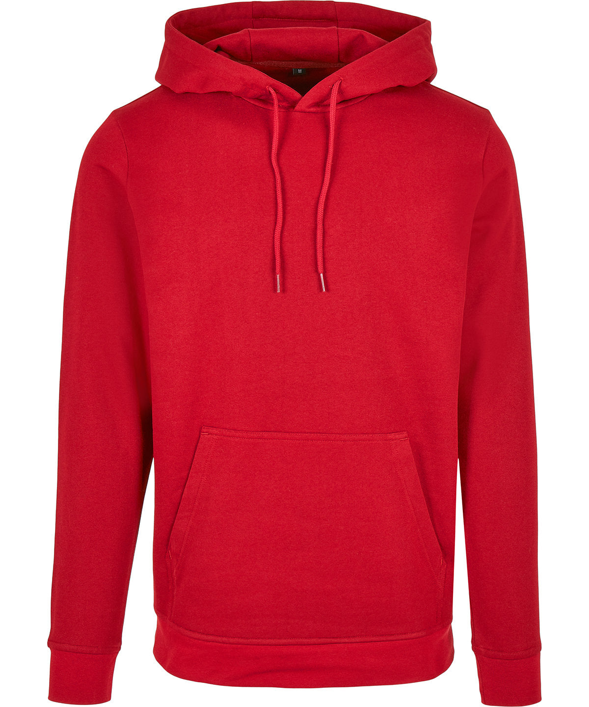 Build Your Brand Basic Hoodie in City Red, front view