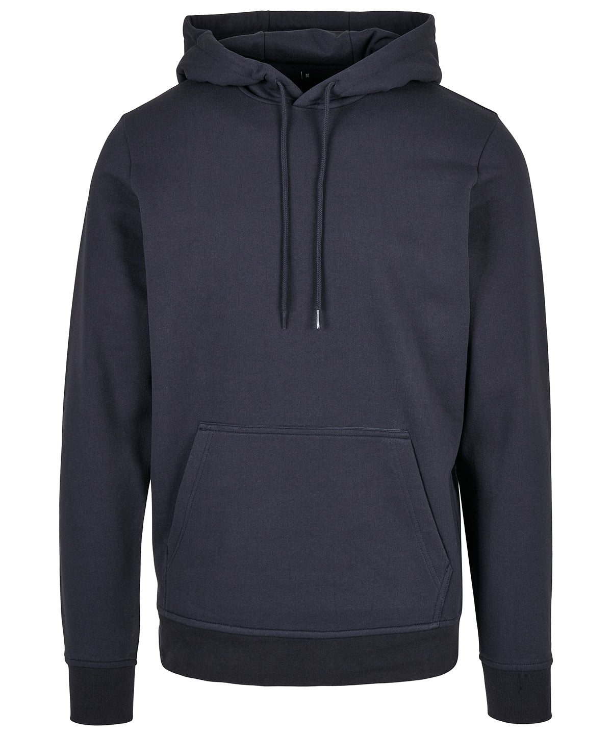Build Your Brand Basic Hoodie in Navy, front view