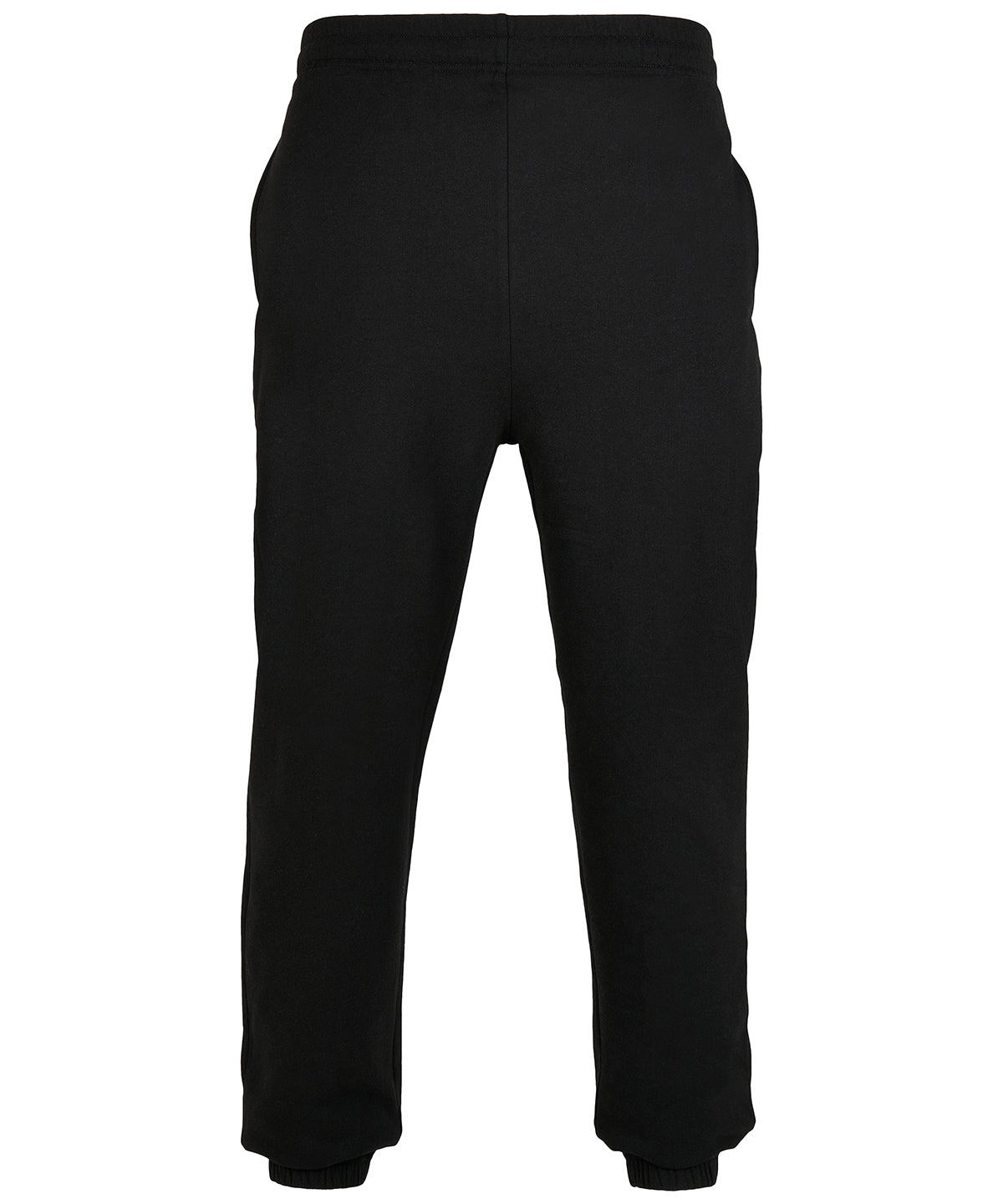 Build Your Brand Basic Sweatpants in Black, front view