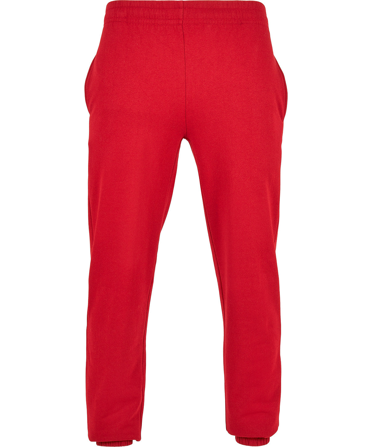 Build Your Brand Basic Sweatpants in City Red, front view