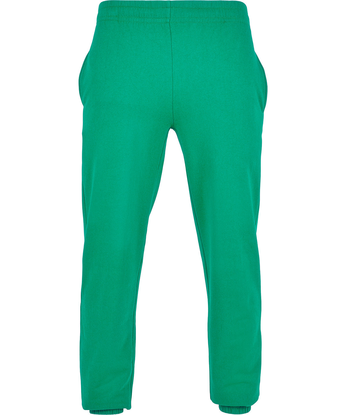 Build Your Brand Basic Sweatpants in Grass Green, front view