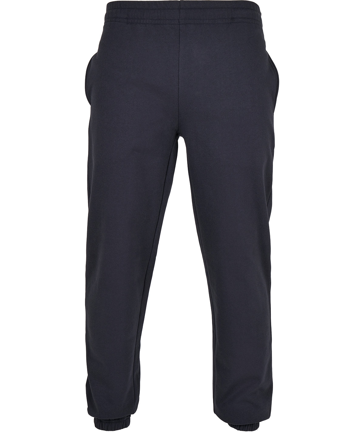 Build Your Brand Basic Sweatpants in Navy, front view