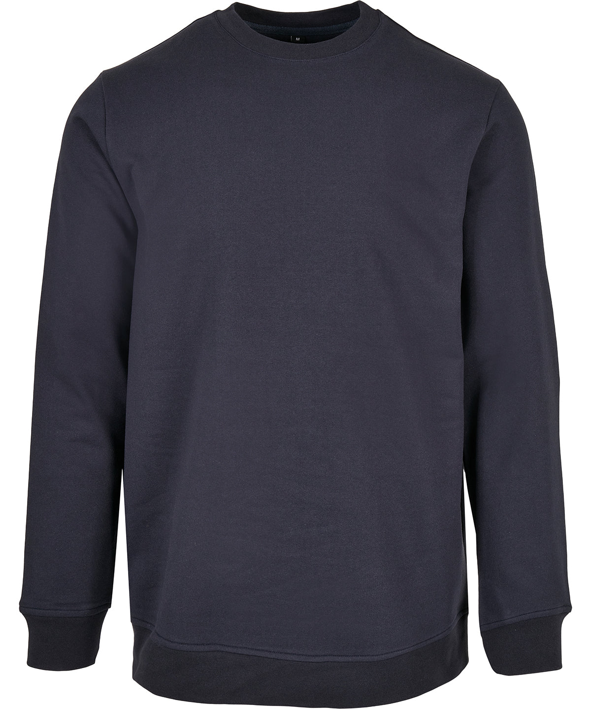 Build Your Brand Basic Crew neck in Navy, front view