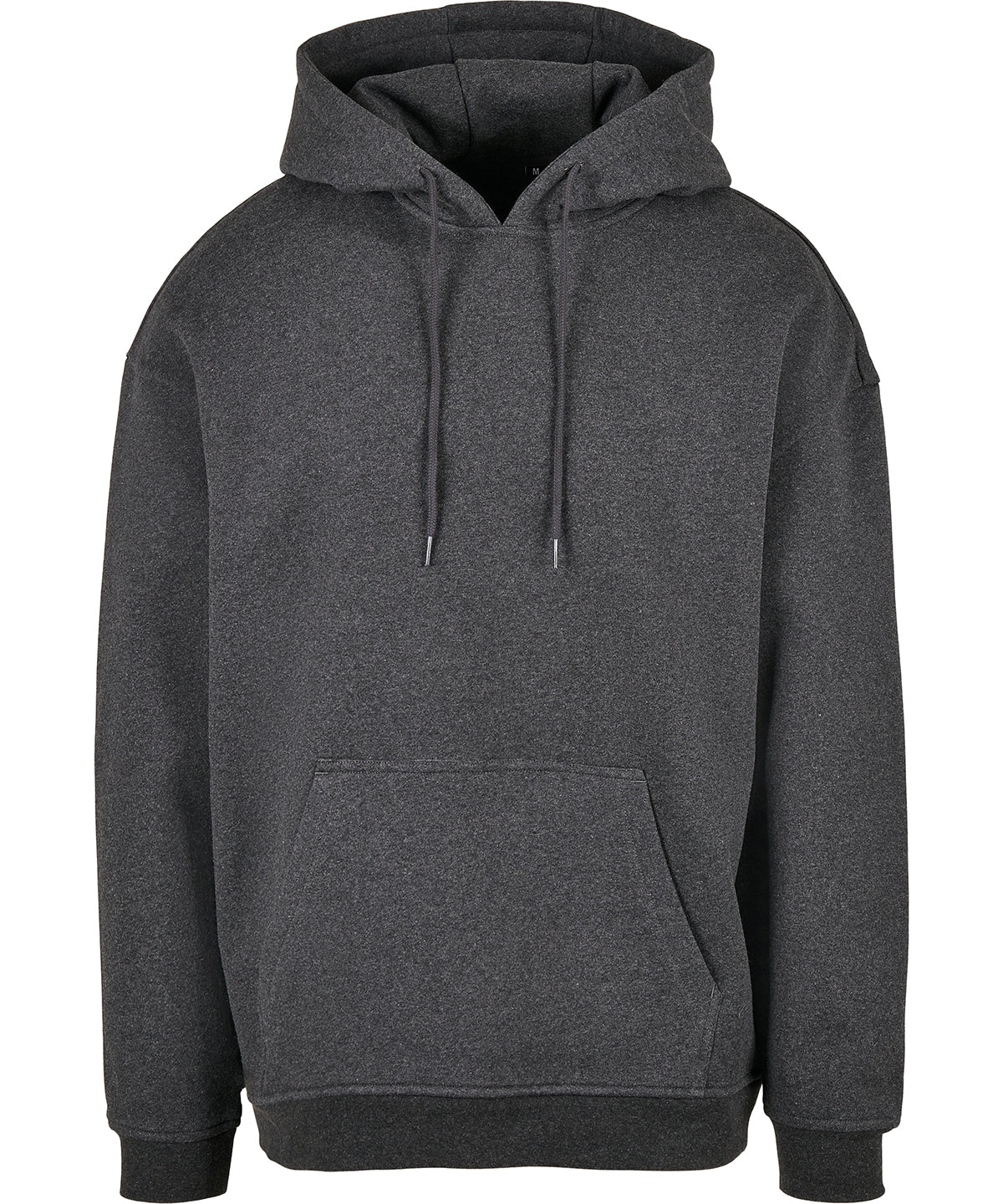 Build Your Brand Basic Oversize hoodie in Charcoal, front view