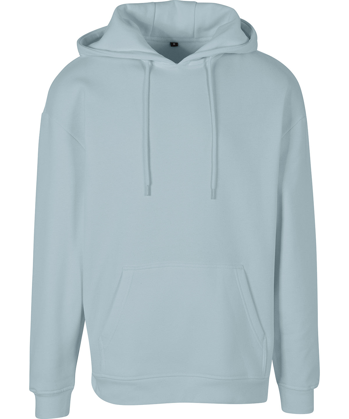 Build Your Brand Basic Oversize hoodie in Ocean Blue, front view