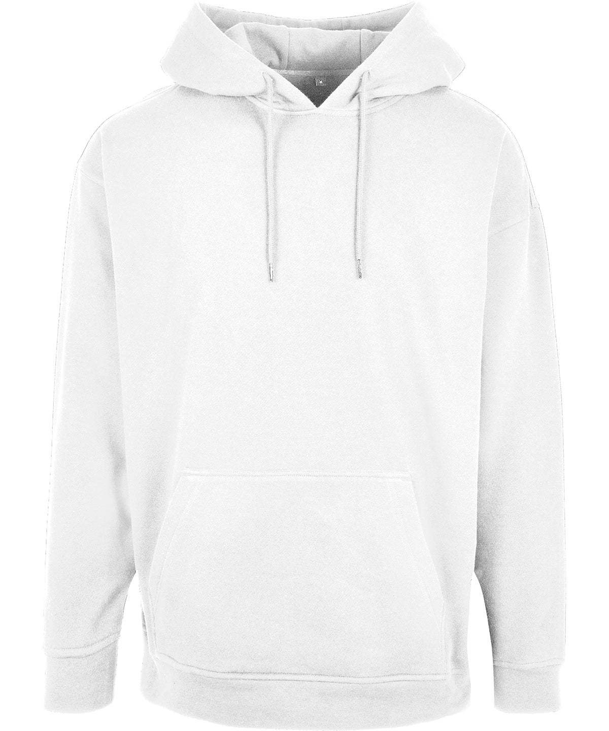 Build Your Brand Basic Oversize hoodie in White, front view