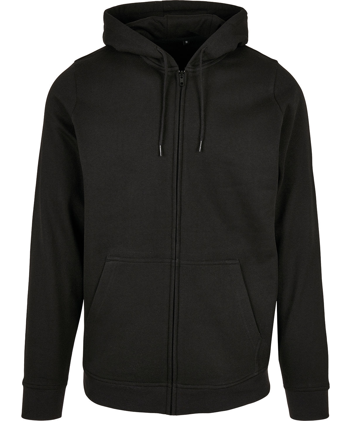 Build Your Brand Basic Zip hoodie, lifestyle photo