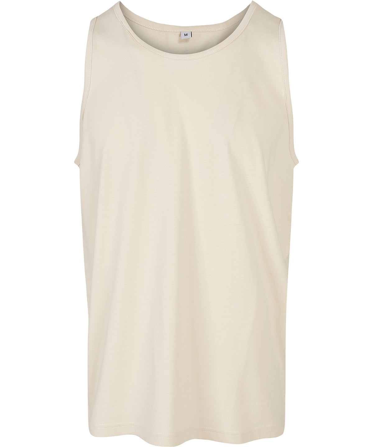 Build Your Brand Basic Tank in Sand, front view