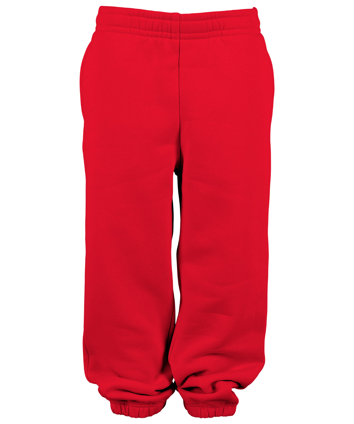 Build Your Brand Basic Kids basic sweatpants in City Red, front view