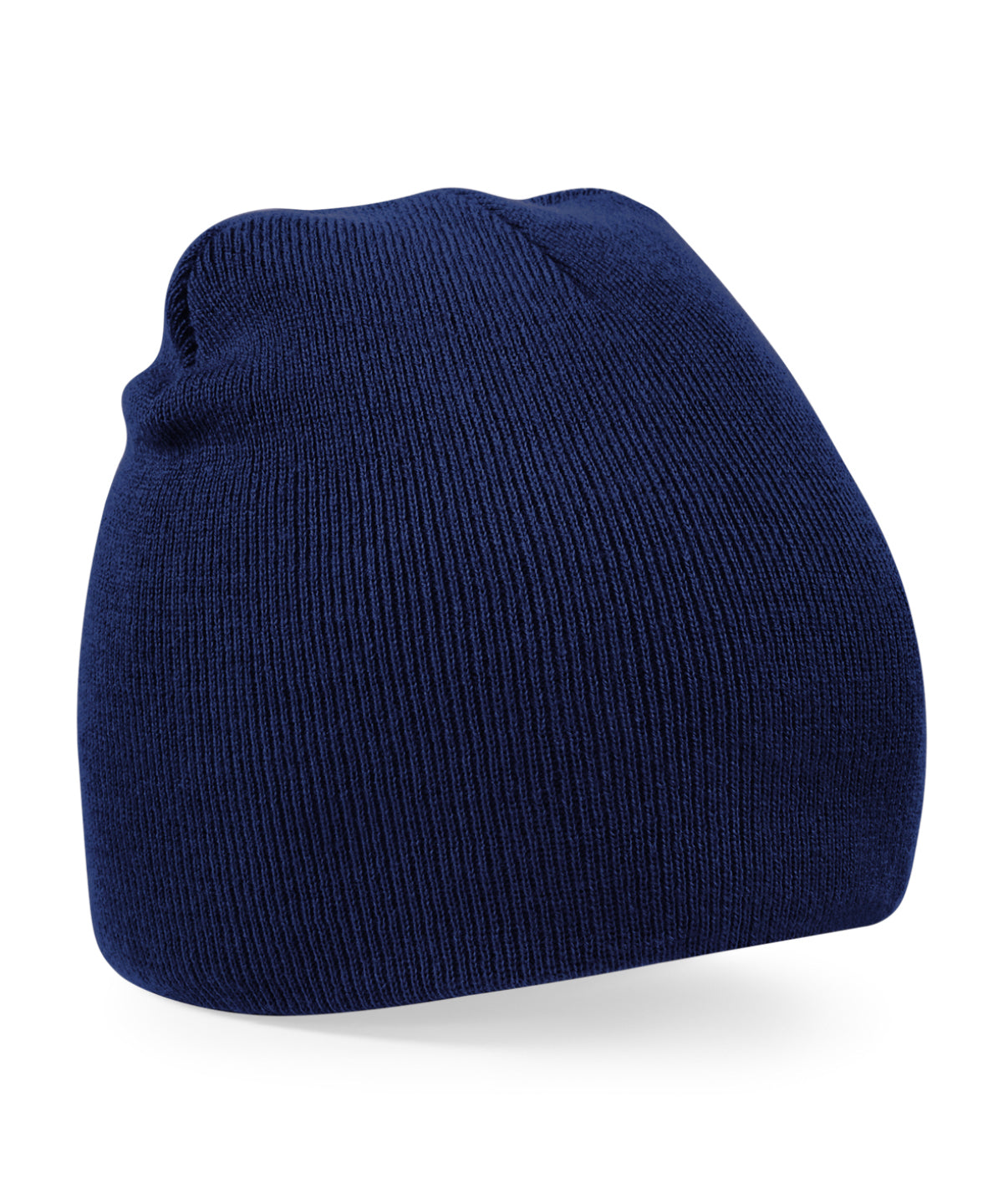 Beechfield Two-tone pull-on beanie in Oxford Navy, front view
