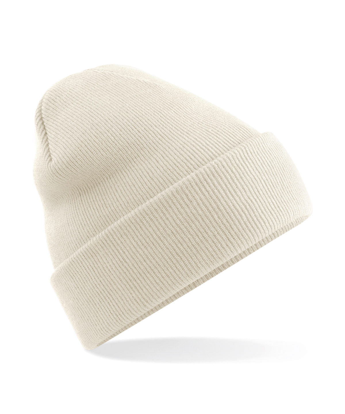 Beechfield Original cuffed beanie in Almond, front view