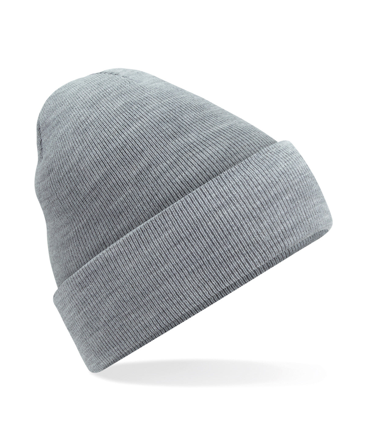 Beechfield Original cuffed beanie in Ash, front view