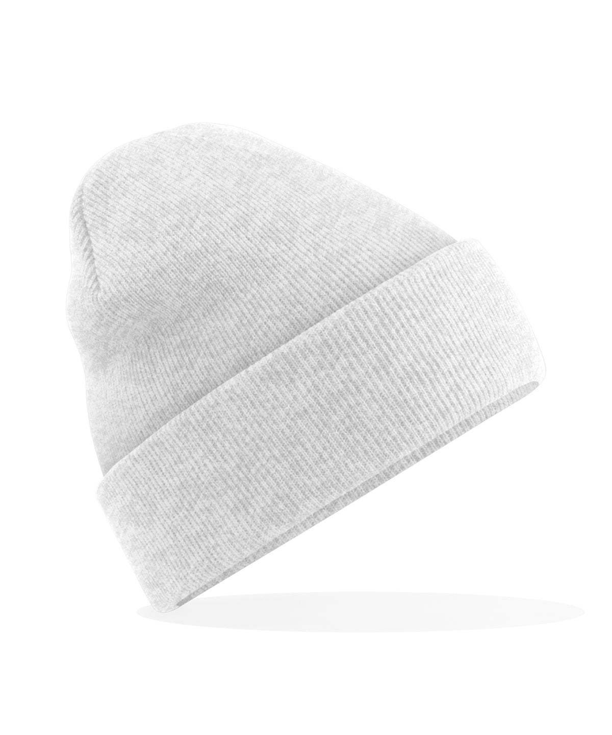 Beechfield Original cuffed beanie in Cloud Grey, front view