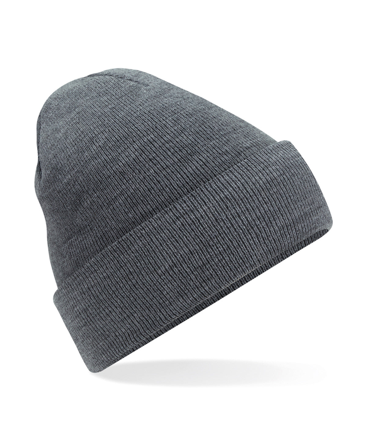 Beechfield Original cuffed beanie in Granite, front view