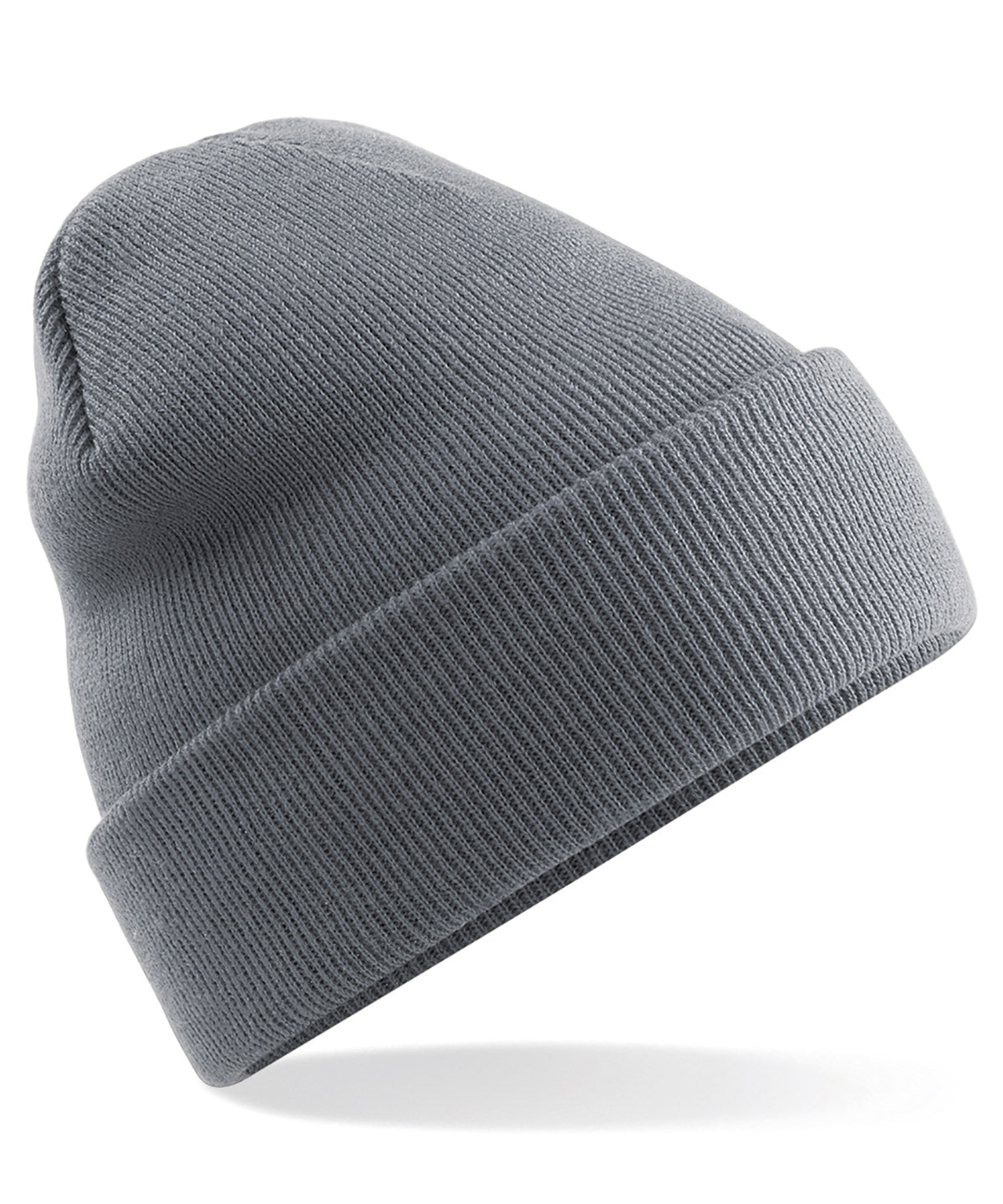 Beechfield Original cuffed beanie in Graphite Grey, front view