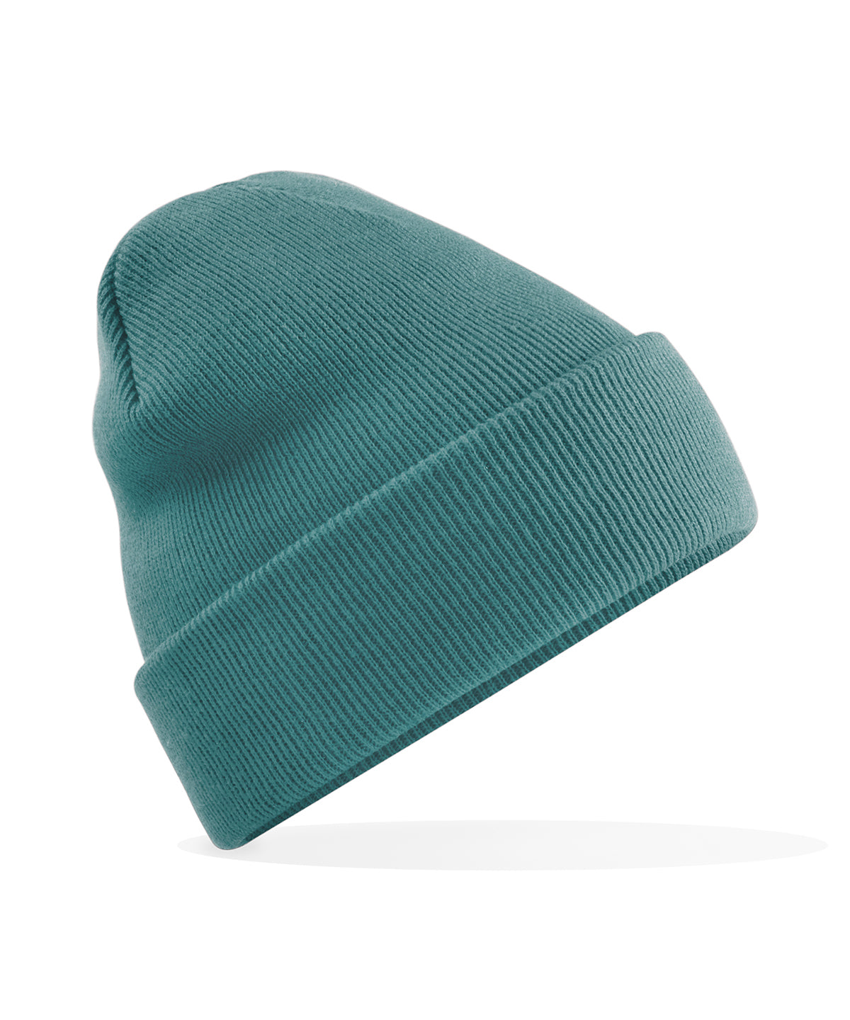 Beechfield Original cuffed beanie in Marine Green, front view