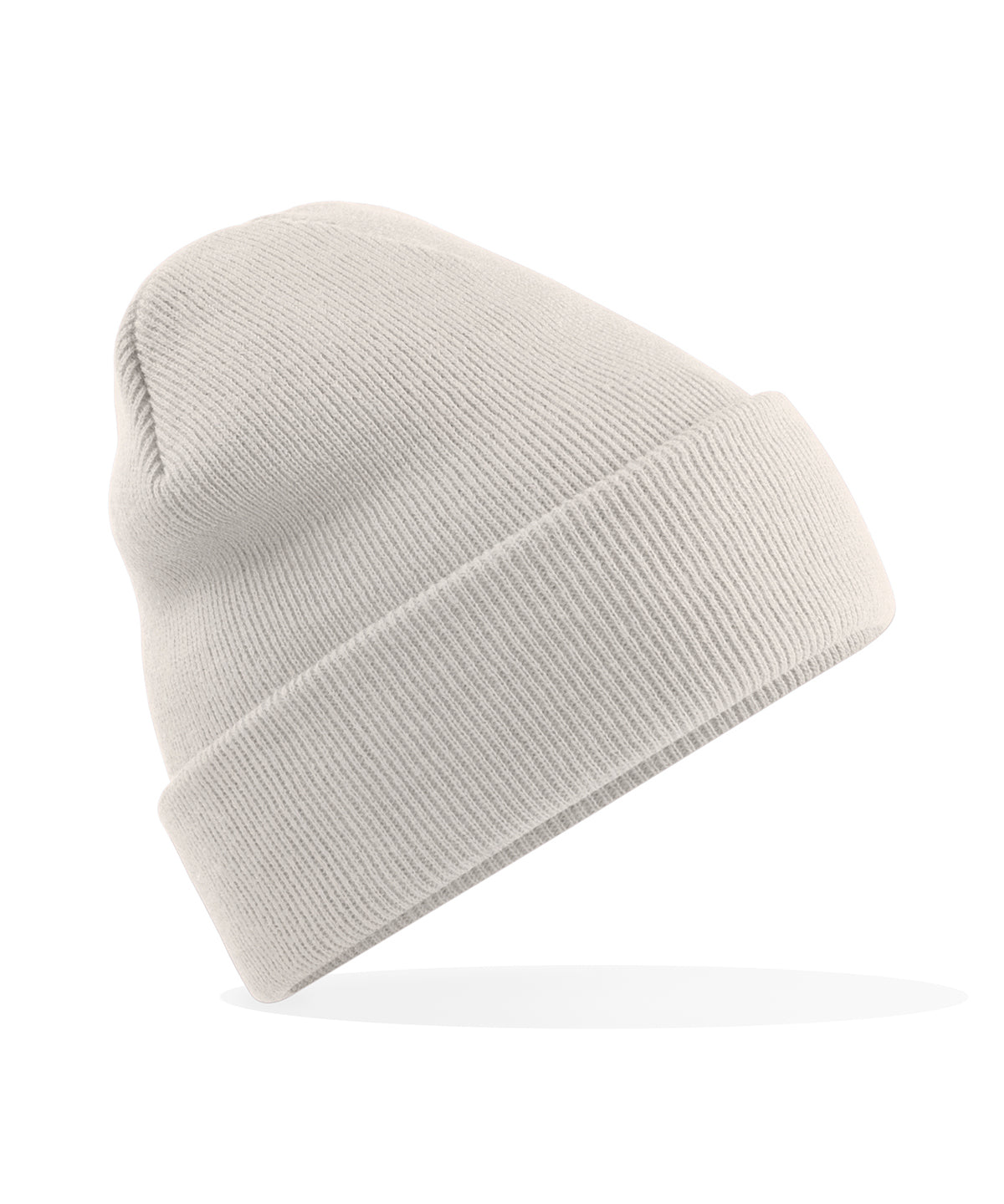 Beechfield Original cuffed beanie in Natural Stone, front view
