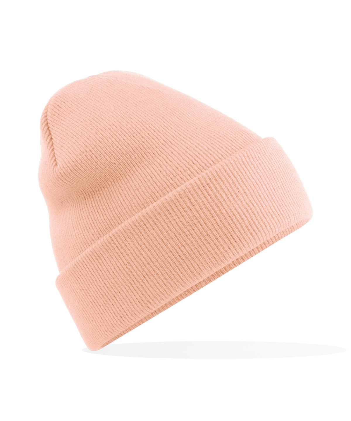 Beechfield Original cuffed beanie in Peach, front view