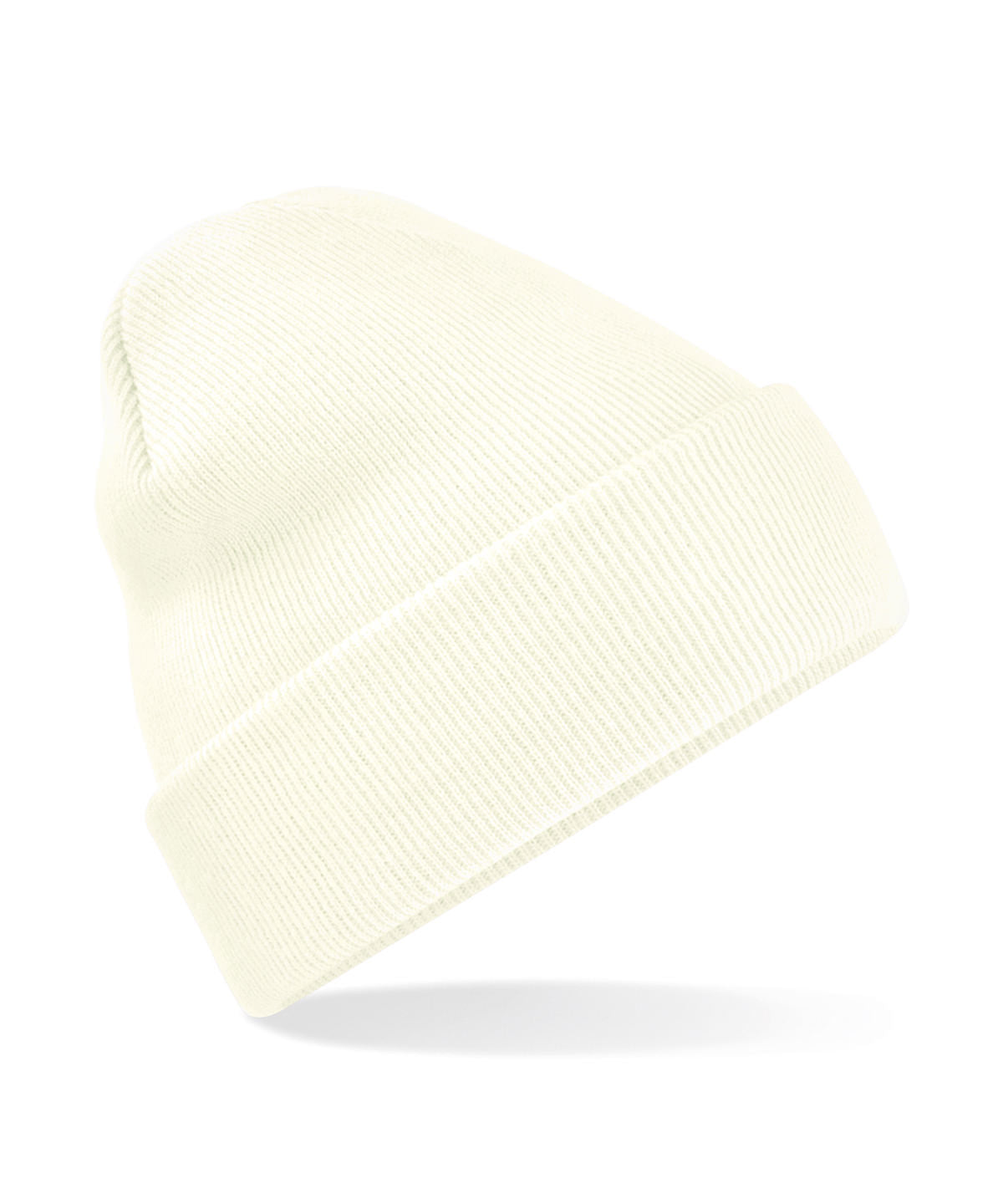Beechfield Original cuffed beanie in Soft White, front view