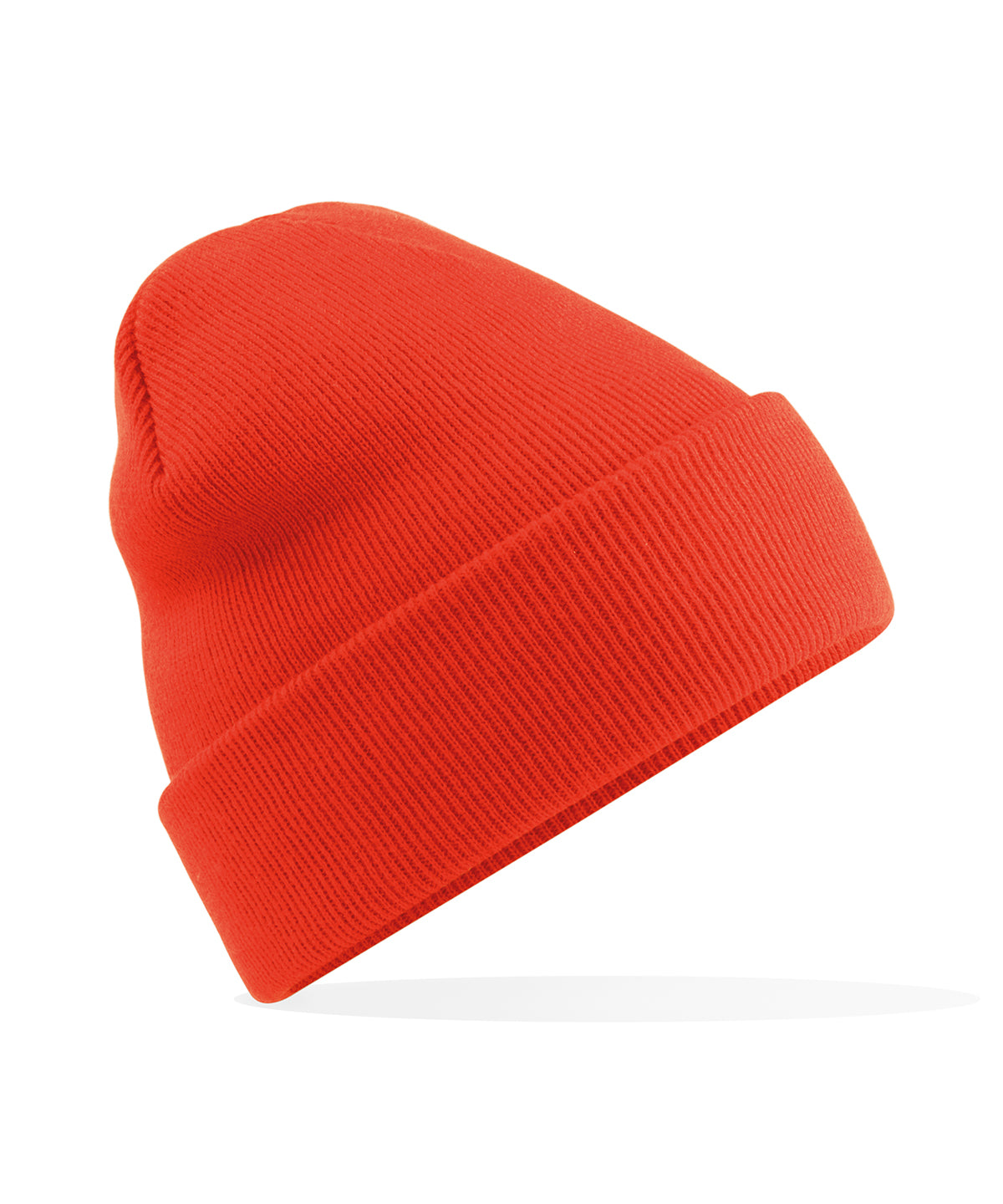 Beechfield Original cuffed beanie in Sunset, front view