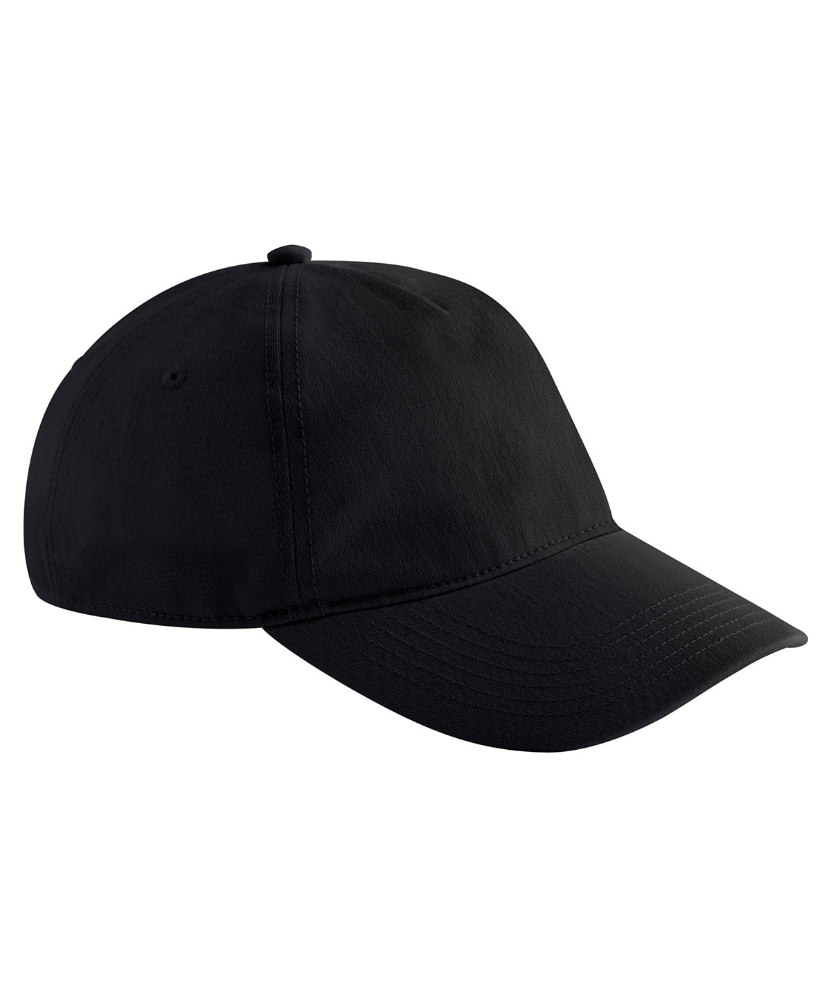 Beechfield Leisure cap in Black, front view