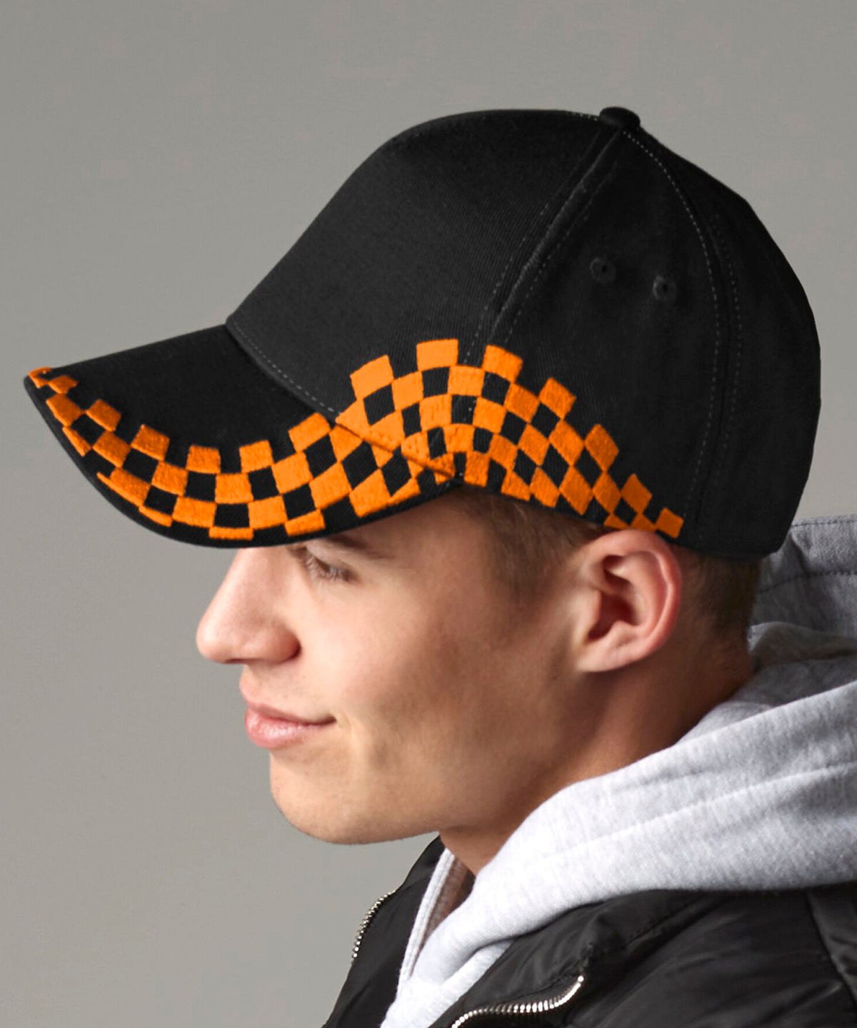 Beechfield Grand Prix cap, lifestyle photo