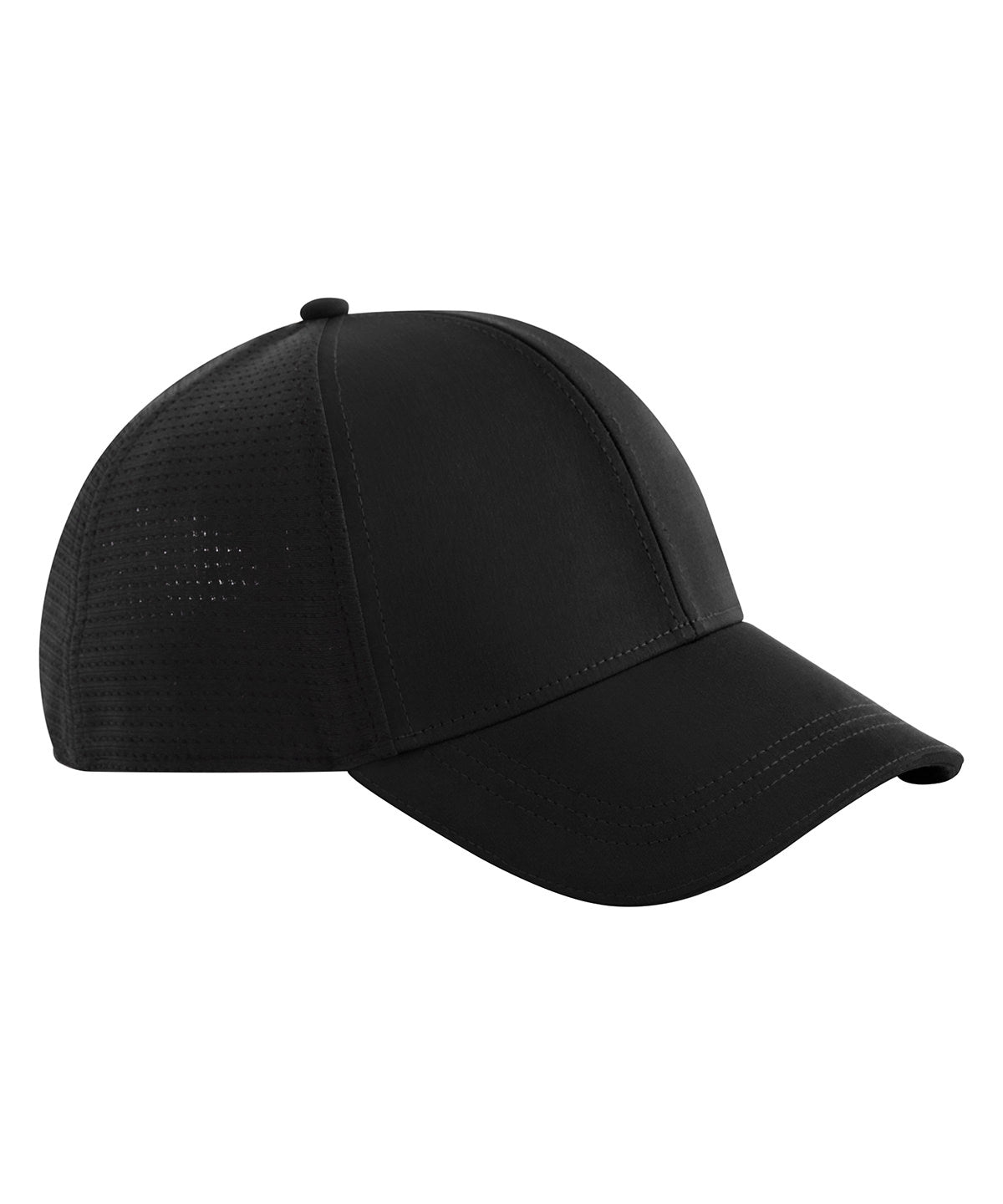 Beechfield Club cap in Black, front view