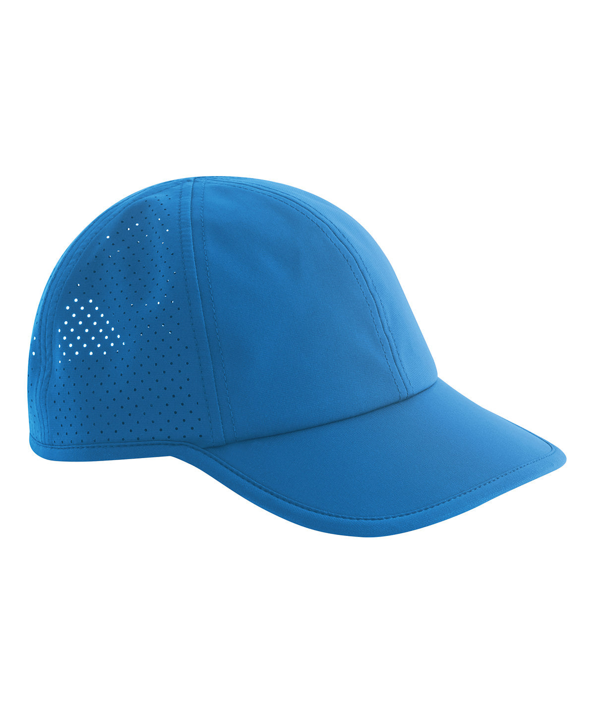 Beechfield Technical training cap in Cornflower Blue, front view