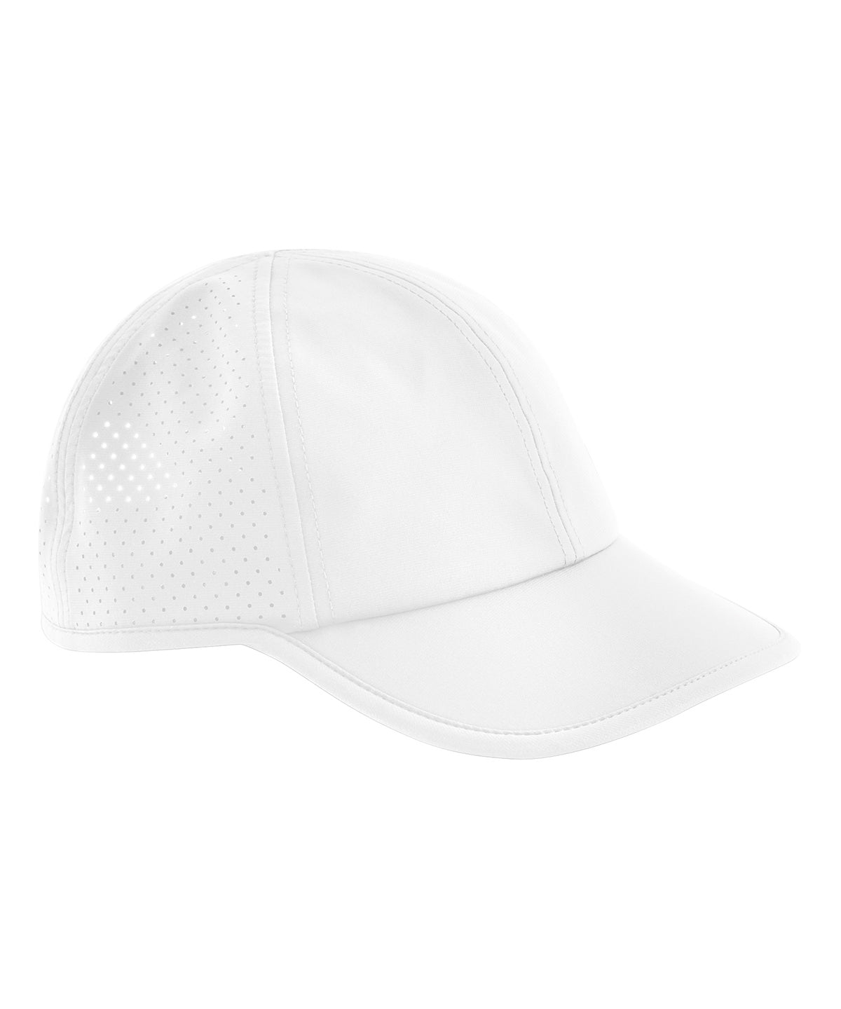 Beechfield Technical training cap in White, front view