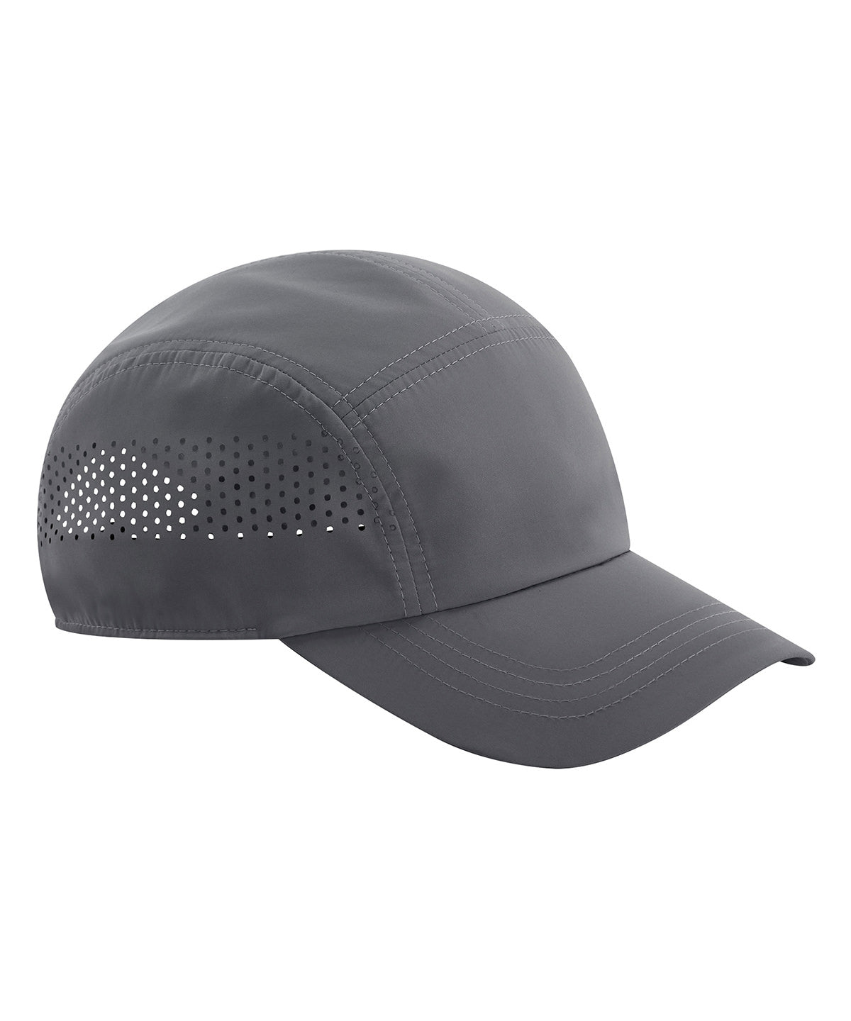 Beechfield Technical running cap in Graphite Grey, front view