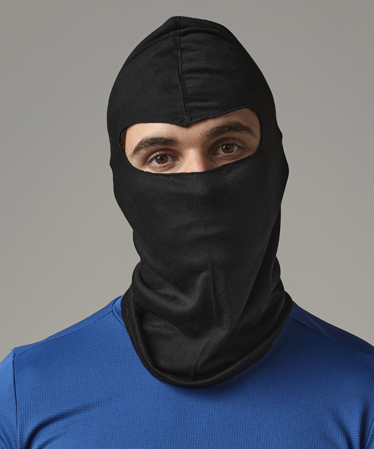 Beechfield Microfibre balaclava in Black, lifestyle photo