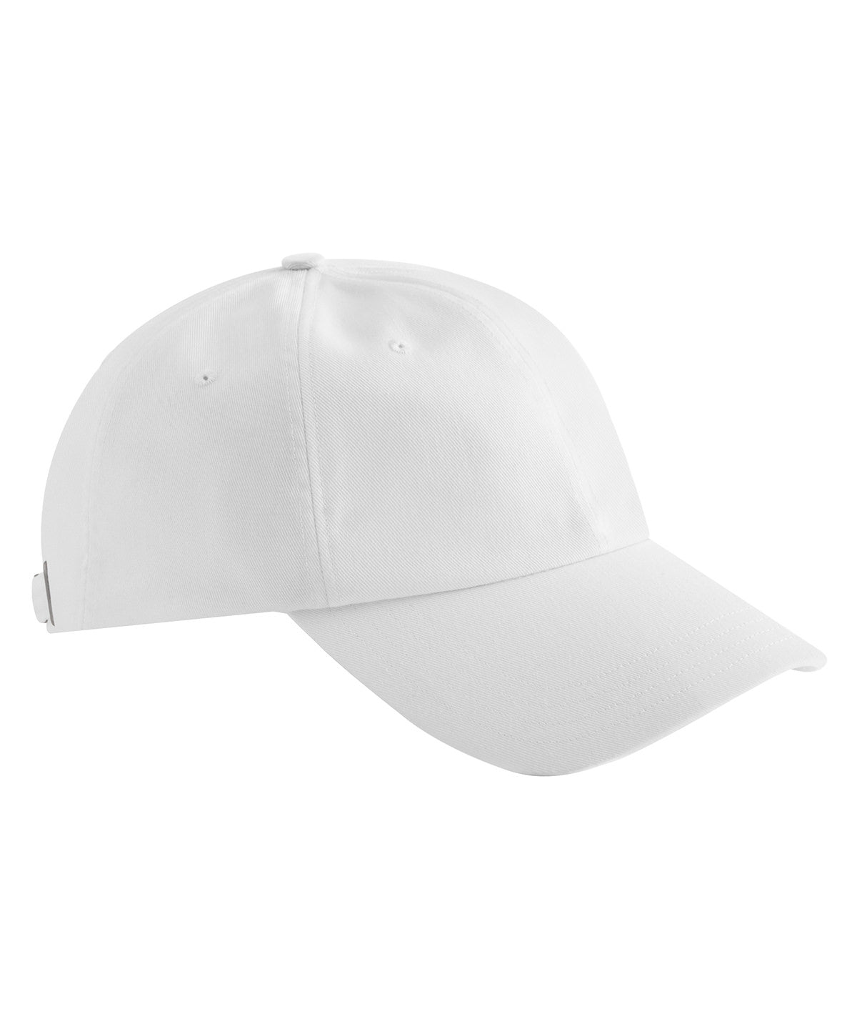 Beechfield EarthAware organic cotton studio cap in White, front view