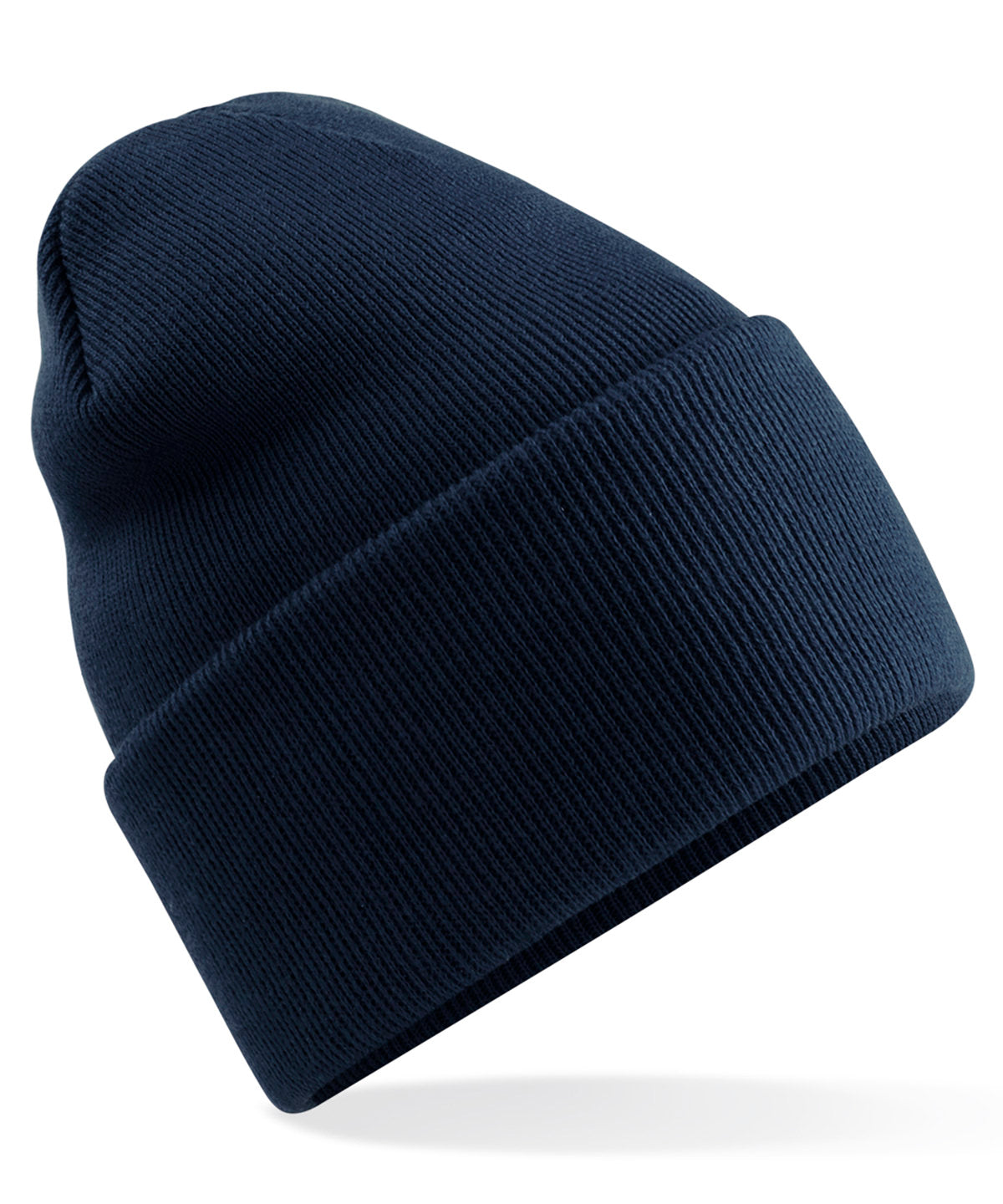 Beechfield Original deep-cuffed beanie in French Navy, front view