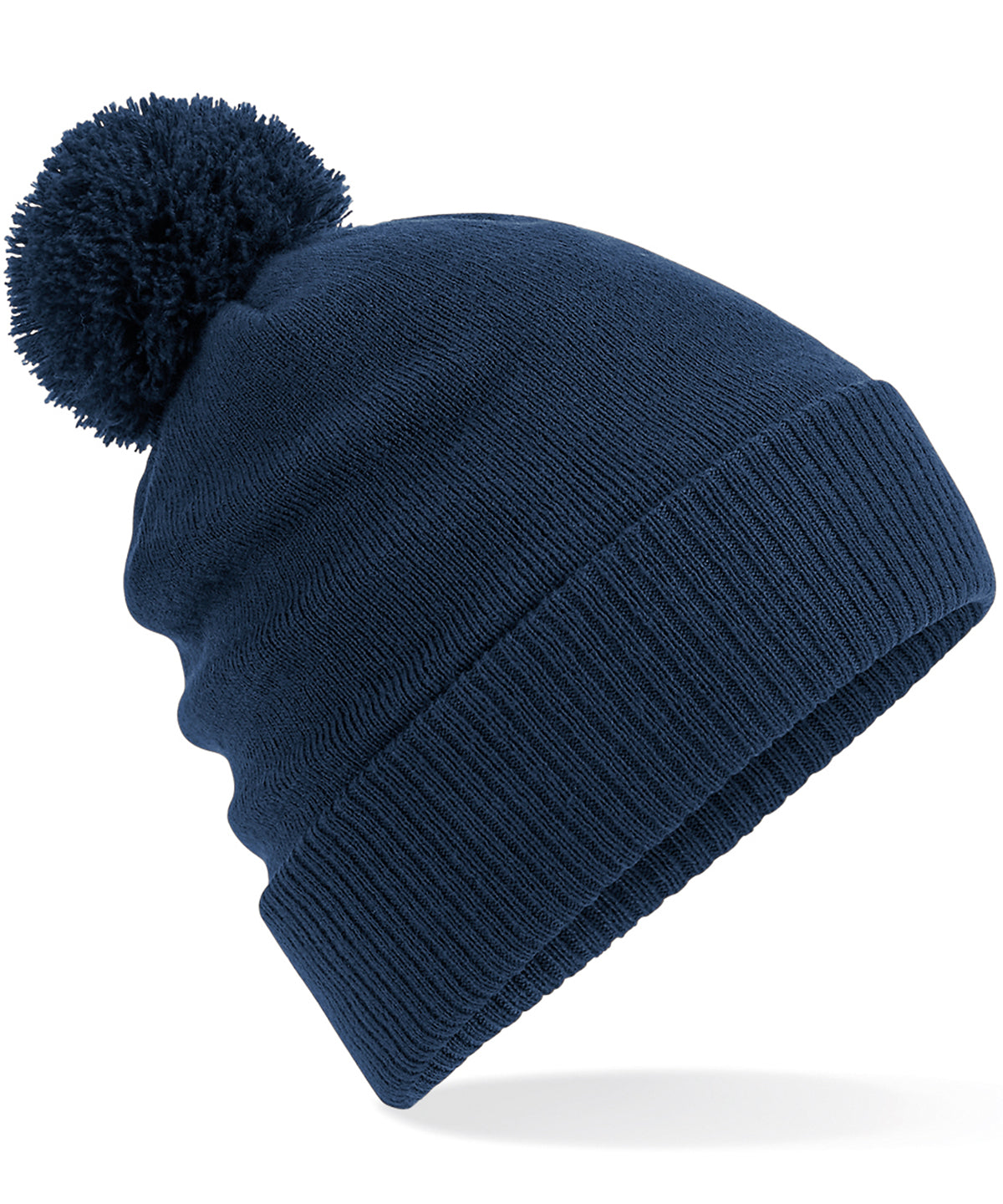 Beechfield Thermal Snowstar beanie in Navy, front view