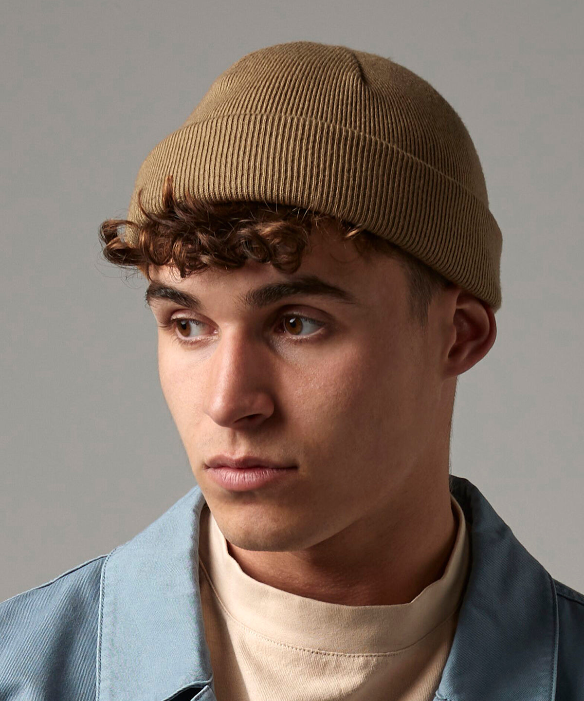 Beechfield Recycled mini fisherman beanie, lifestyle photo