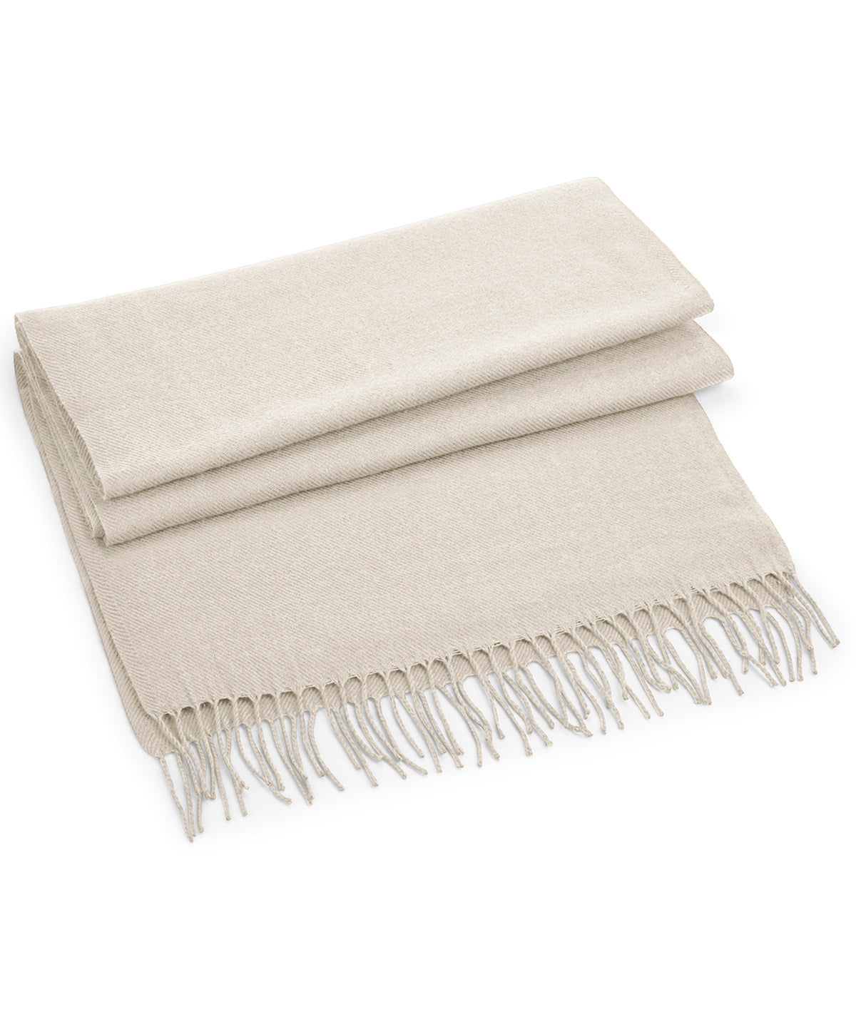 Beechfield Classic woven scarf in Almond, front view