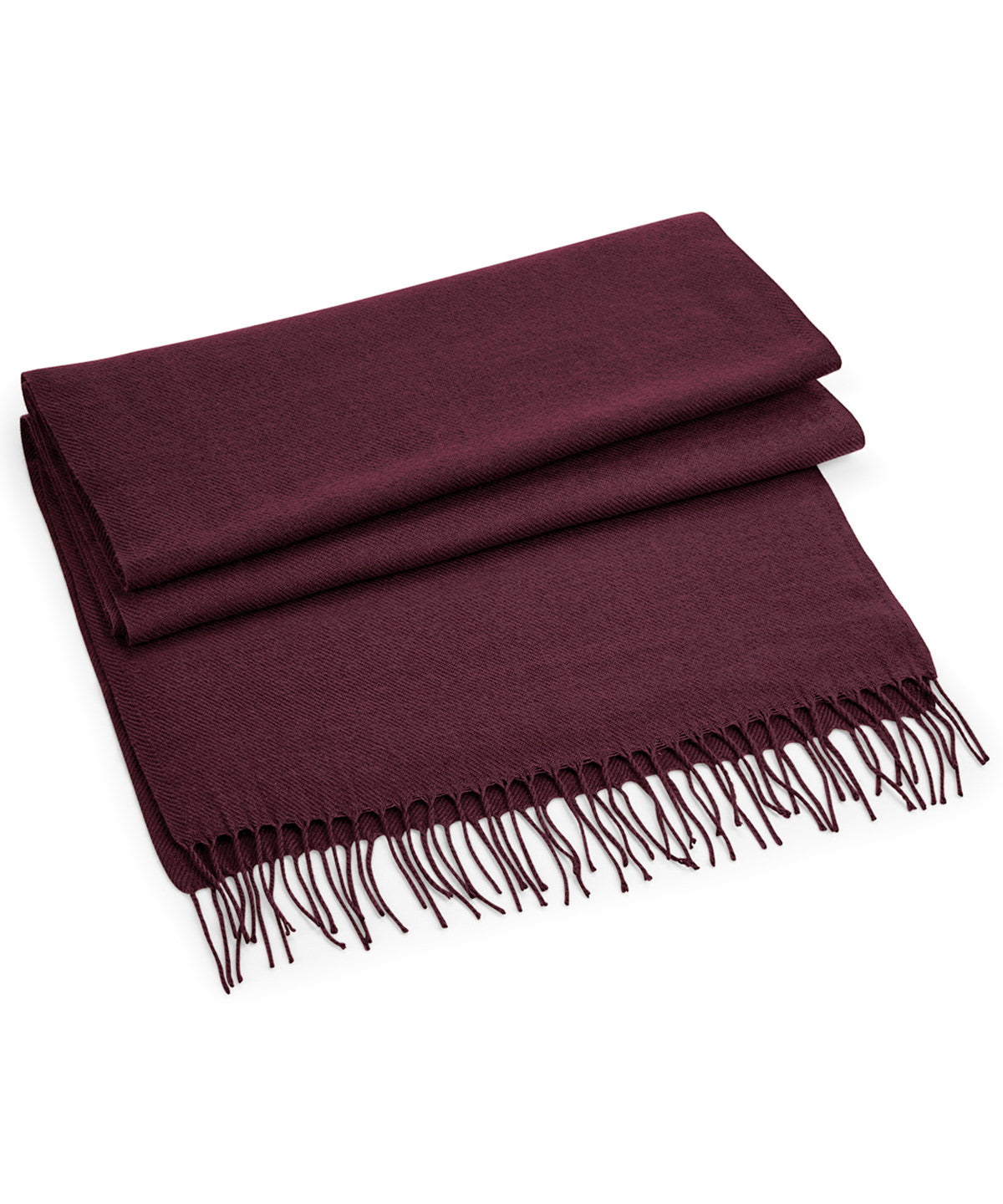 Beechfield Classic woven scarf in Burgundy, front view