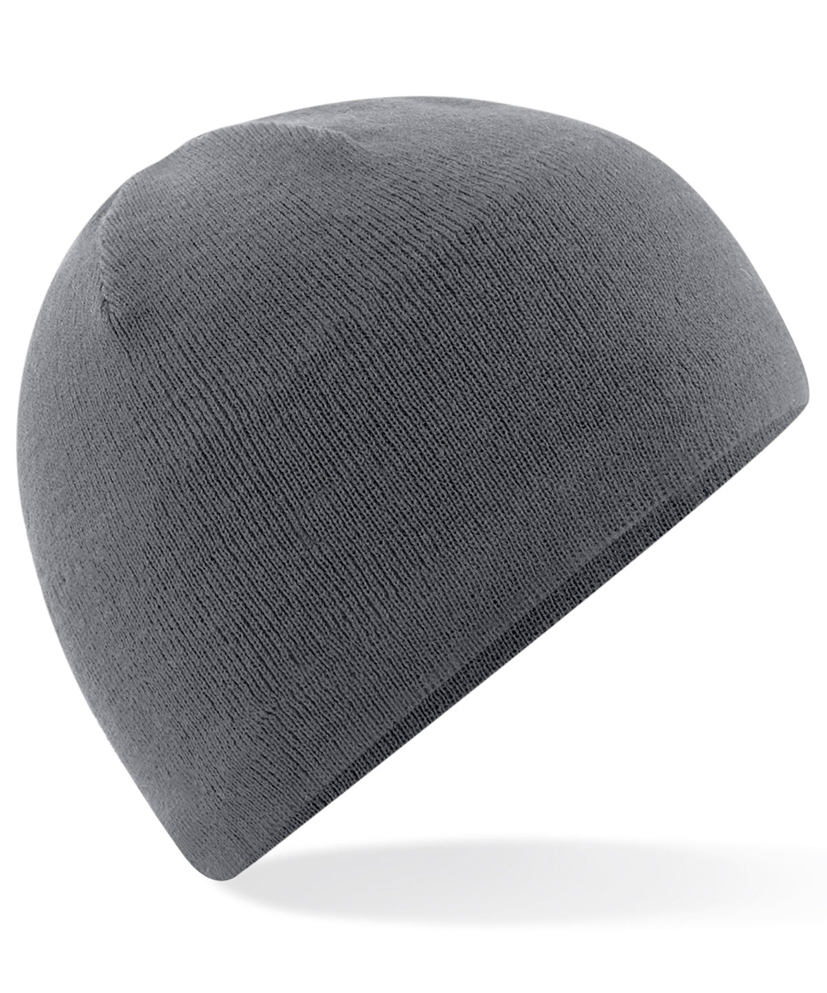 Beechfield Water-repellent active beanie in Graphite Grey, front view