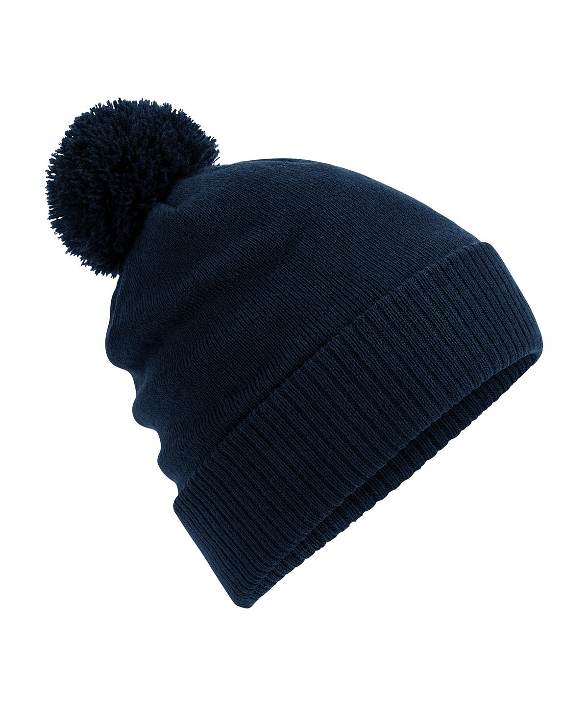 Beechfield Water-repellent thermal Snowstar beanie in French Navy, front view