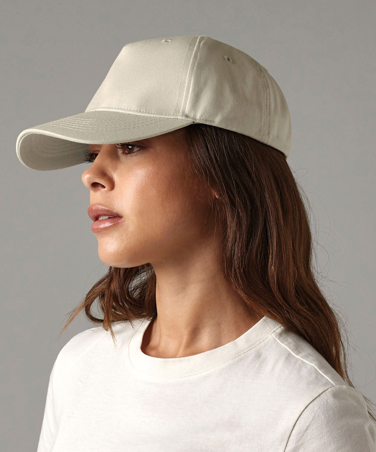 Beechfield Organic cotton 5-panel cap, lifestyle photo