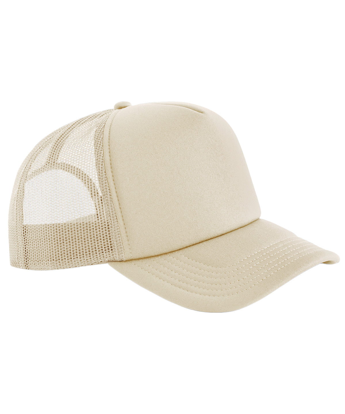 Beechfield Classic foam trucker in Stone, front view