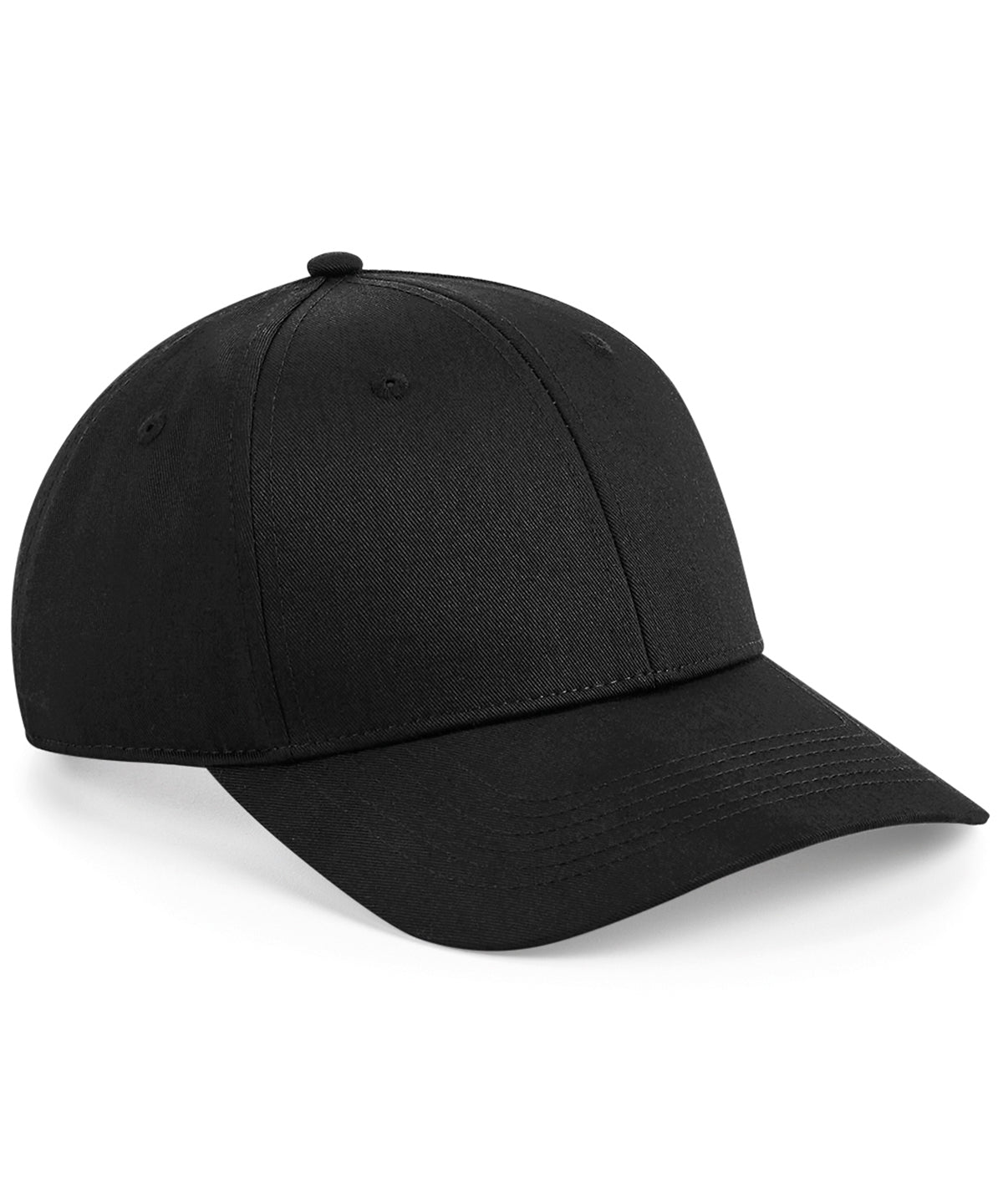 Beechfield Urbanwear 6-panel snapback in Black, front view