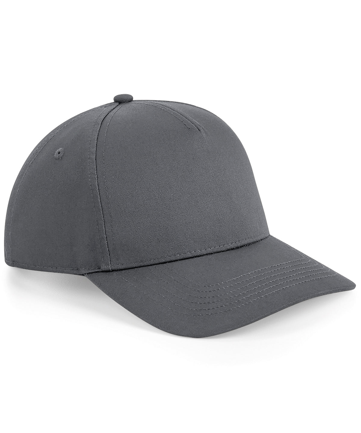 Beechfield Urbanwear 5-panel snapback in Graphite Grey, front view