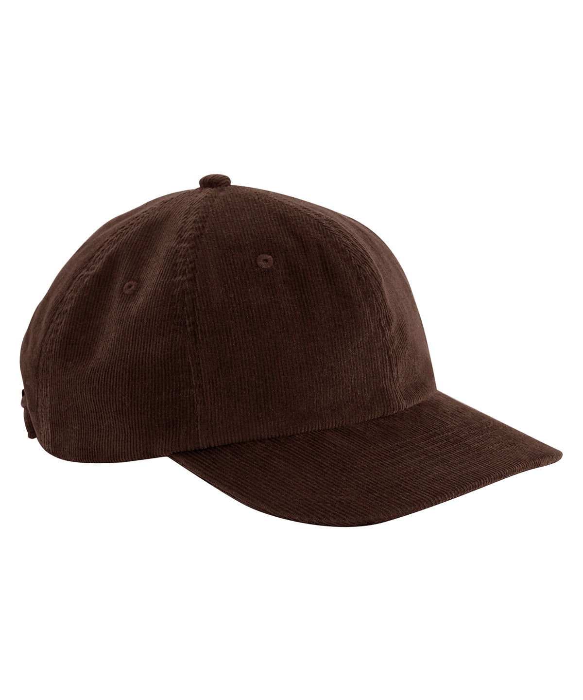 Beechfield Heritage cord cap in Brown, front view