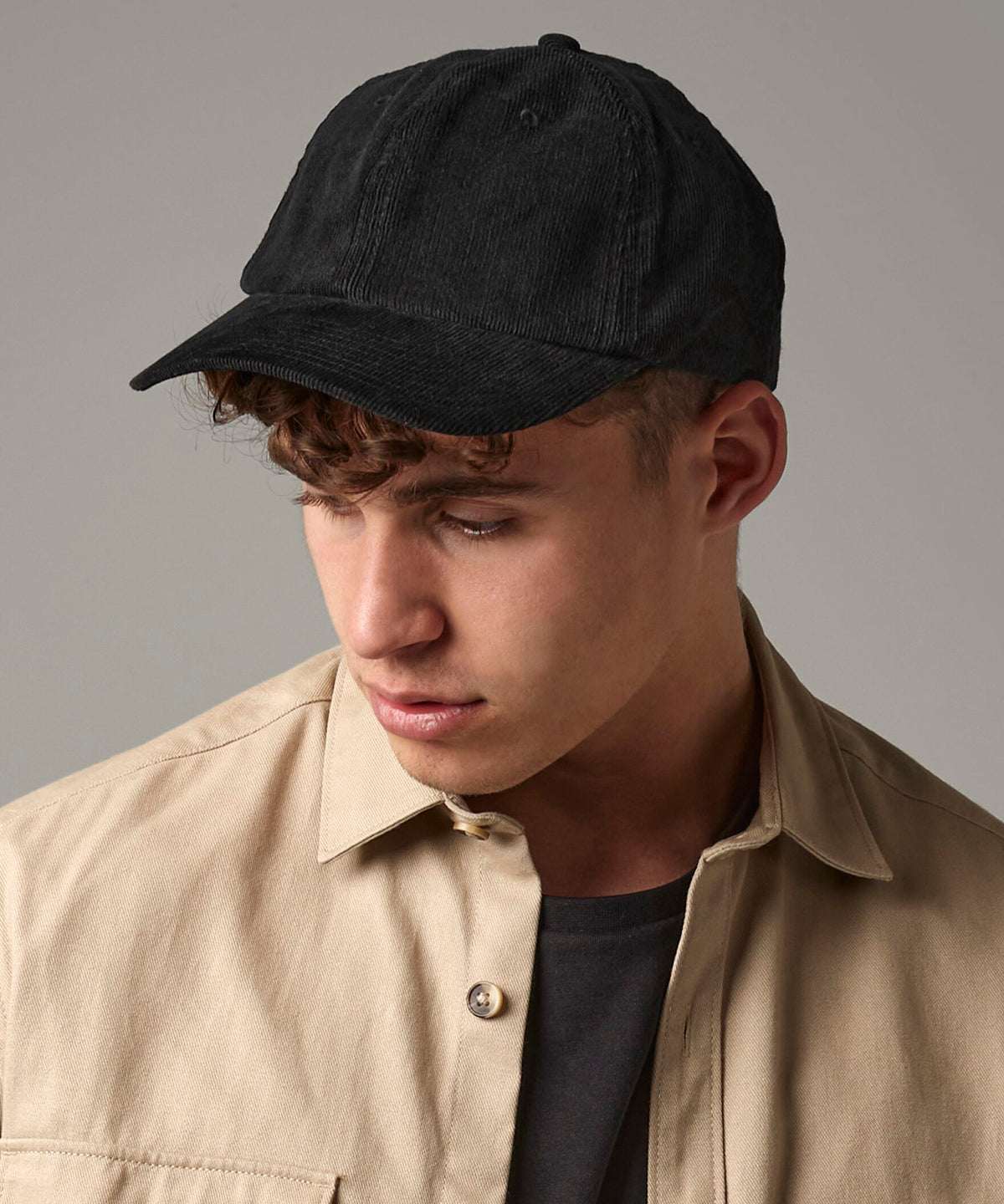 Beechfield Heritage cord cap, lifestyle photo
