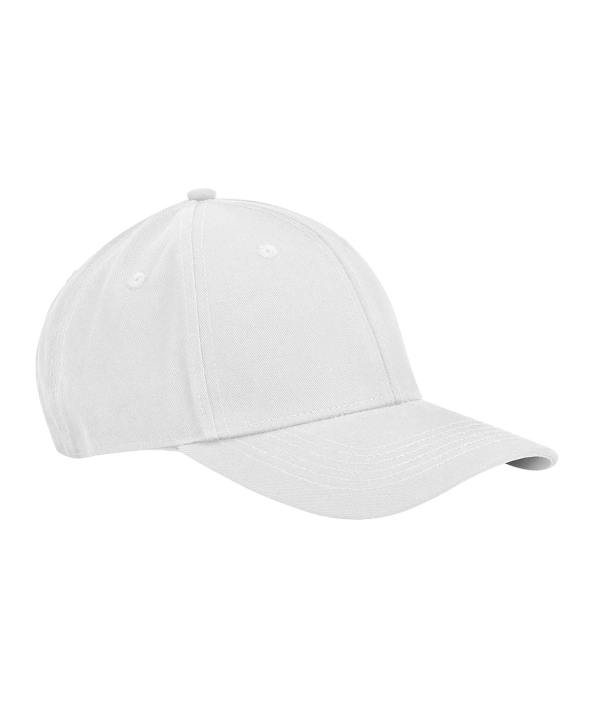 Beechfield EarthAware classic organic cotton 6-panel cap in White, front view