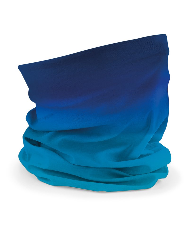 Beechfield Morf ombré in Caribbean Blues, front view